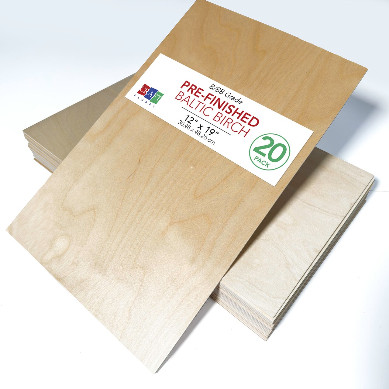3mm or 6mmGrade B/BB Baltic Birch Plywood Finished or Unfinished | 12x12, 12x19 16x24 | Boxes of 10, 20, 50 and 100 | Laser Engraving, CNC, Scroll Saw